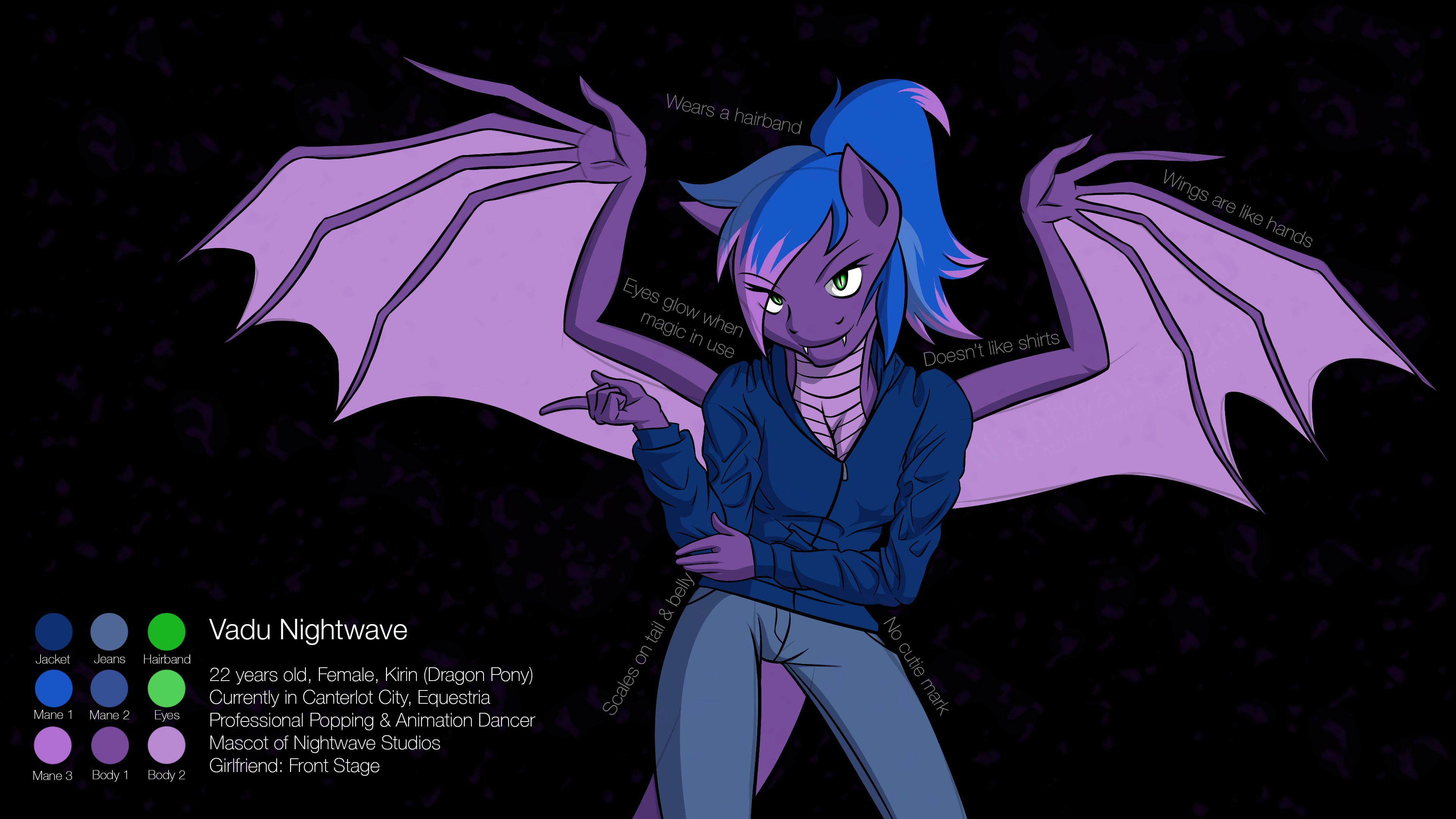 Reference sheet for Vadu Nightwave.